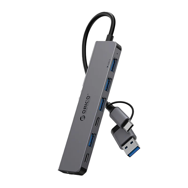 ORICO USB HUB 7 PORT 3.0  WITH TYPE TO USB CONVERTER