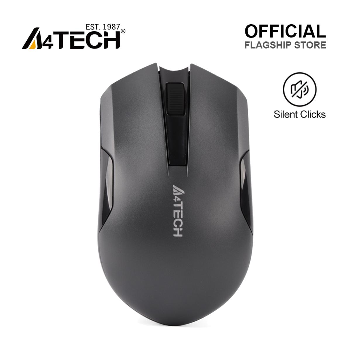 A4Tech G3-200N(S) 2.4G Wireless Mouse - Silent Clicks - 1200 DPI - Auto Power Saving - For PC/Laptop