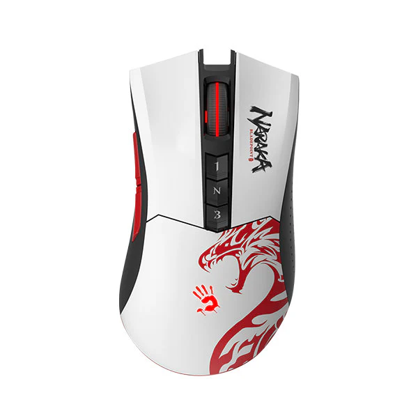 R90 Plus (Naraka) Bloody X Naraka 2.4GHz Wireless Gaming Mouse USB Naraka, Activated
