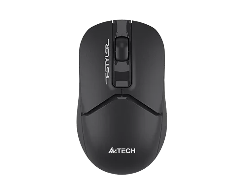 A4Tech Fstyler Dual-Mode Bluetooth & 2.4G Non-rechargeable Silent Click Mouse USB FB12S (Bl
