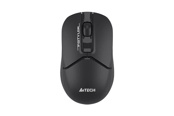 A4Tech Fstyler Dual-Mode Bluetooth & 2.4G Non-rechargeable Silent Click Mouse USB FB12S (Bl