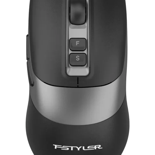 A4tech Fstyler Dual Mode Bluetooth & 2.4GHz Wireless Rechargeable Silent Click Mouse USB FB50CS Plus (Black)