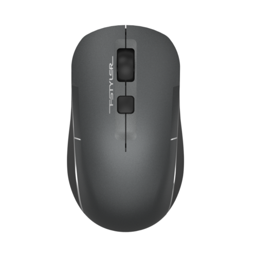 A4tech Fstyler Dual Mode Bluetooth & 2.4GHz Wireless Silent Click Mouse USB FB26CS Air2 (Smoky Grey)