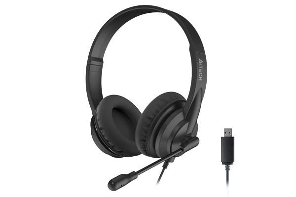 A4tech HU-10 (Black Wired Headset USB Black
