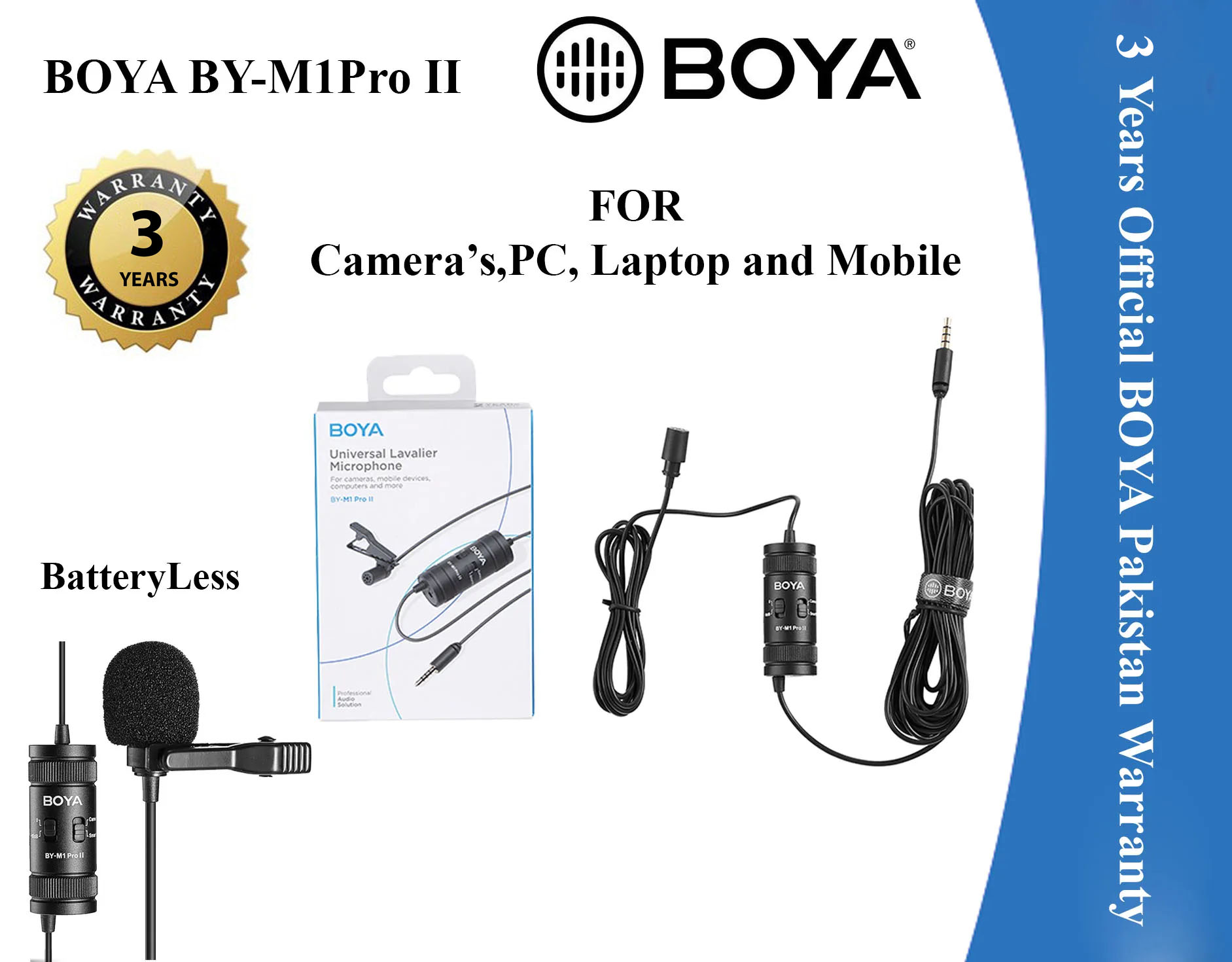 BOYA BY-M1 PRO II MICROPHONE