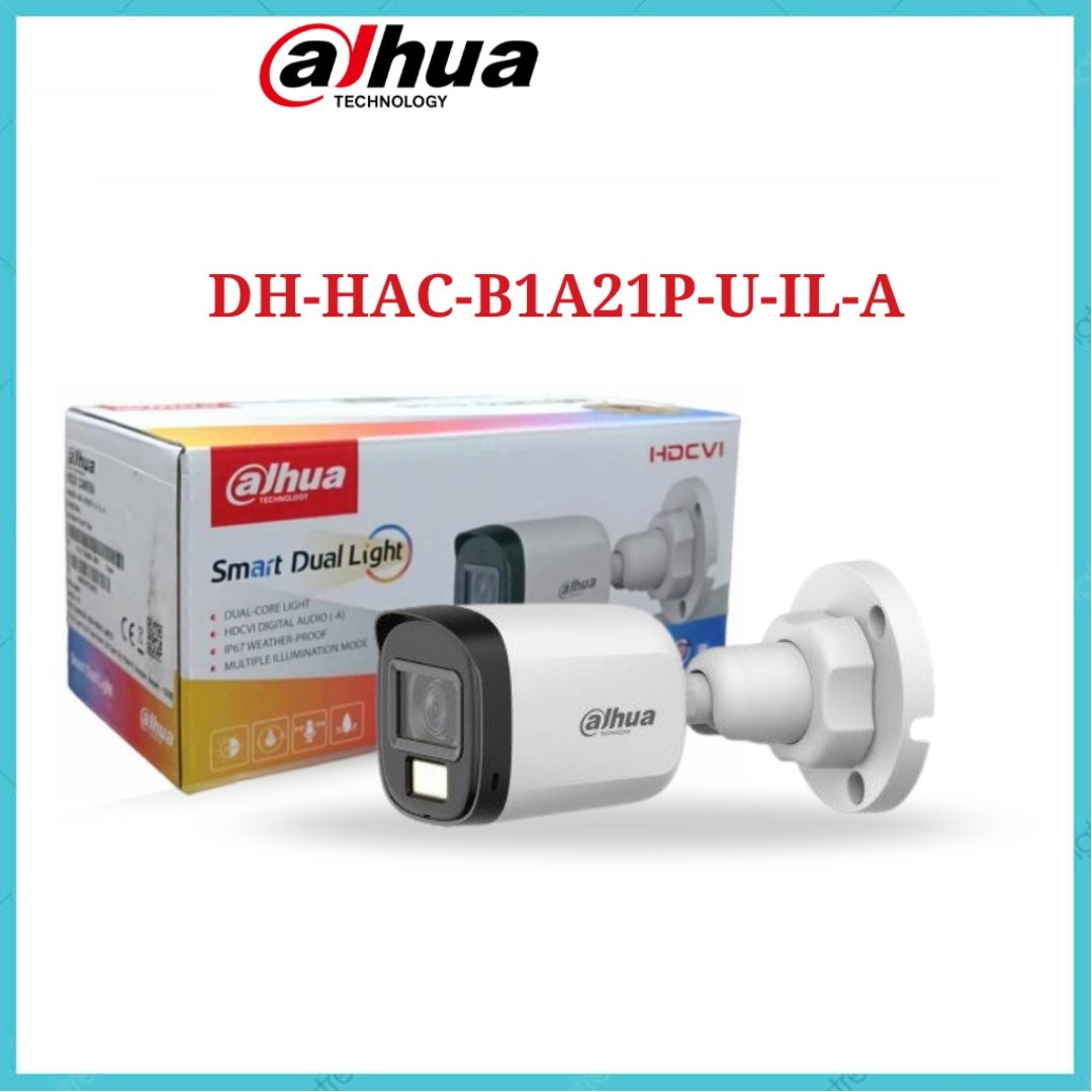 Dahua HAC-B1A21-U-IL-A 2MP Smart Dual Light HDCVI Fixed-focal Bullet Camera