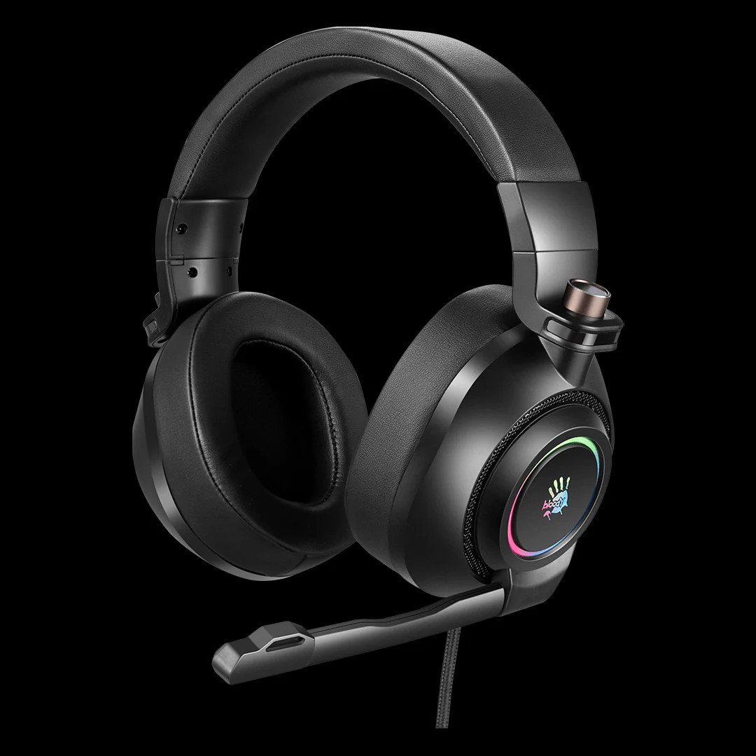 G580 (Black) Bloody RGB 7.1 Virtual Surround Sound HiFi Gaming Headphone USB Black