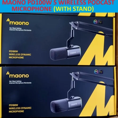 MAONO PD100W S  WIRELESS  PODCAST MICROPHONE (WITH STAND)
