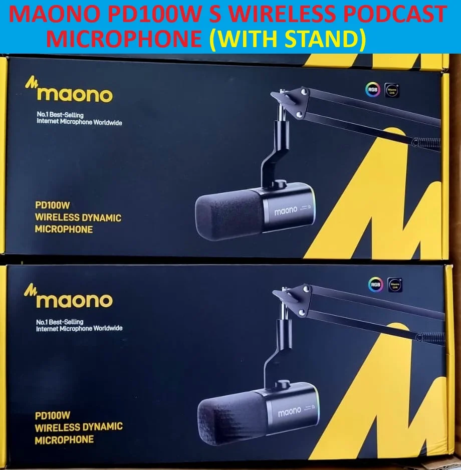 MAONO PD100W S  WIRELESS  PODCAST MICROPHONE (WITH STAND)