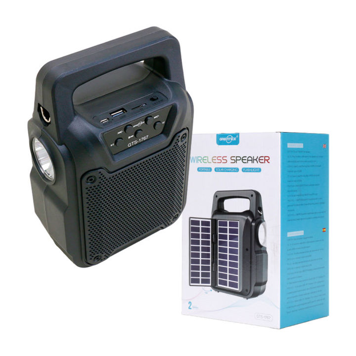 Gts-2539 4" speaker with solar plate