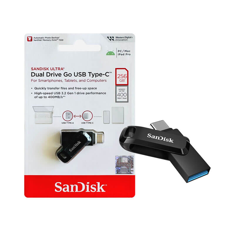 SANDISK TYPE C GO 256GB USB 3.2 DUAL MODE