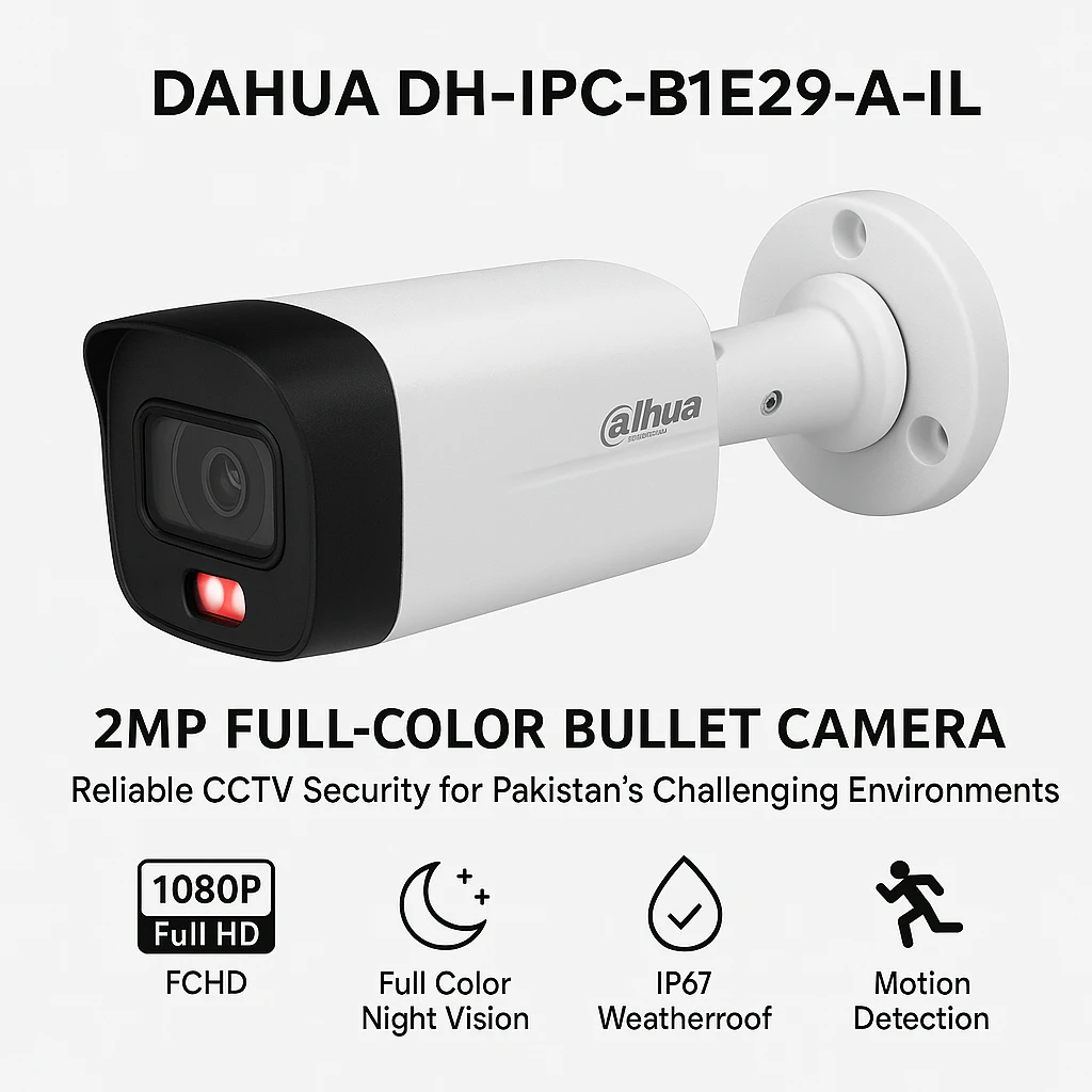 DAHUA B1E29-IL-A IP CAMERA 2MP COLOUR AUDIO