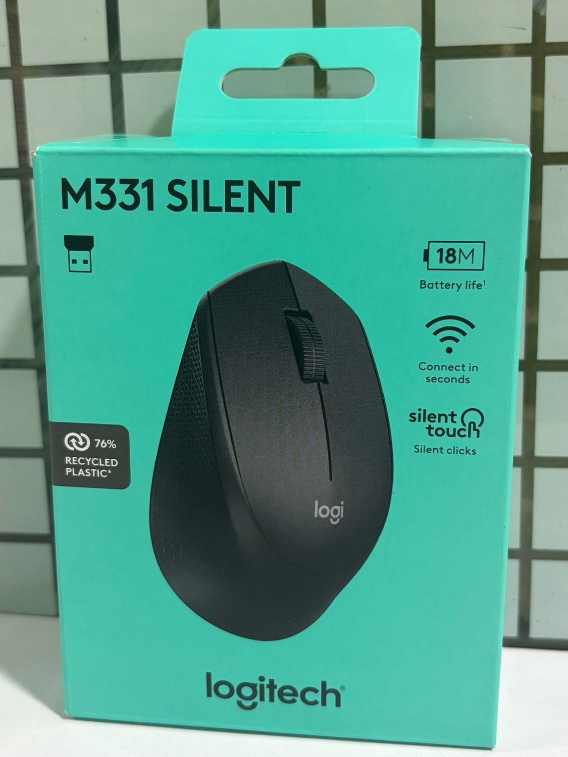 LOGITECH M331 SILENT WIRELESS MOUSE BLACK