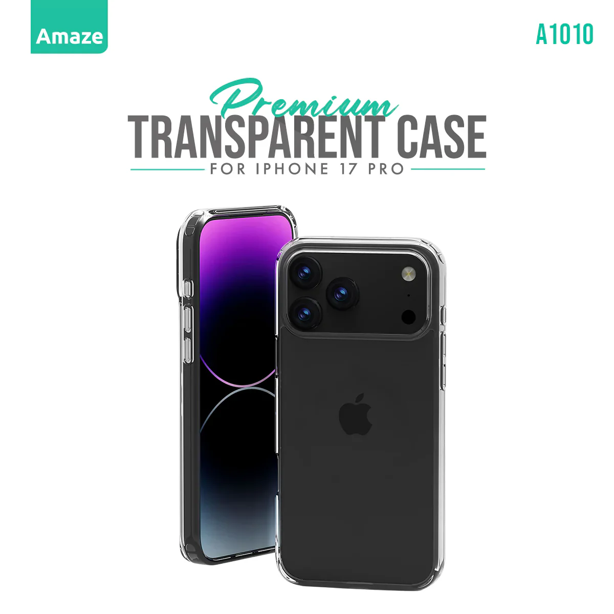 A1010 PREMIUM TRANSPARENT CASE - IPHONE 17 PRO MAX