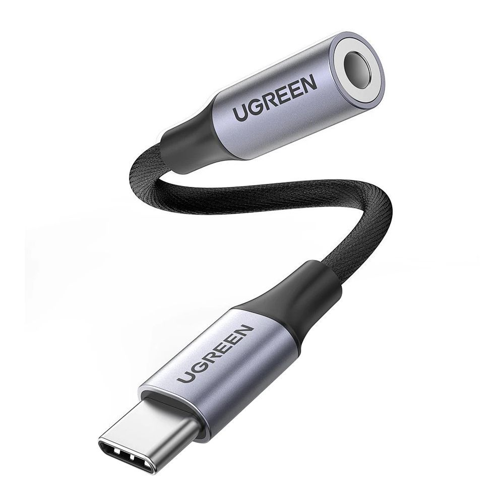 UGREEN USB - C TO 3.5mm Cable aluminium shell with braded 10cm 80154