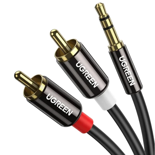 UGREEN 3.5mm Male to 2RCA Male Cable 3m (Black) 10590